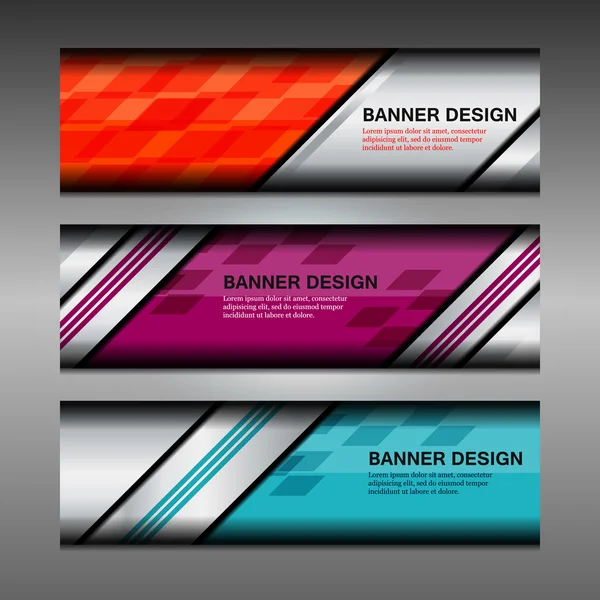 Banner Negocios fondos abstractos — Vector de stock