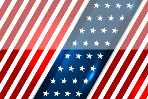 USA Flag Color Backgrounds — Stock Vector