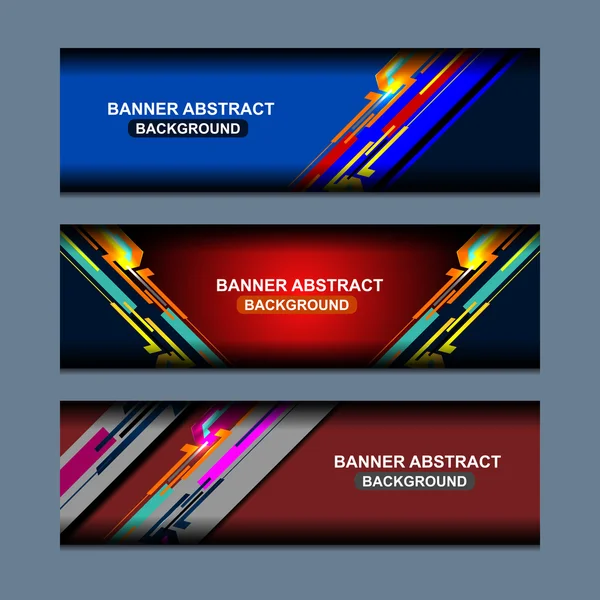 Banner fondos abstractos — Vector de stock