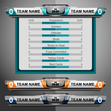 Çetele Spor Futbol ve futbol için şablon