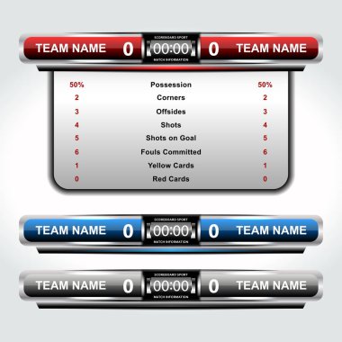 Çetele Spor Futbol ve futbol için şablon