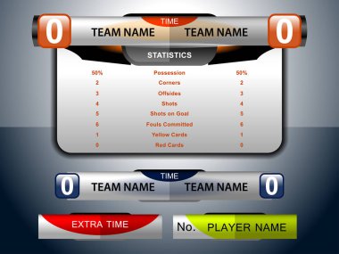 Çetele Spor Futbol ve futbol için şablon