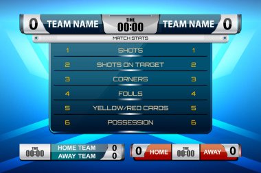 Çetele Spor Futbol ve futbol için şablon