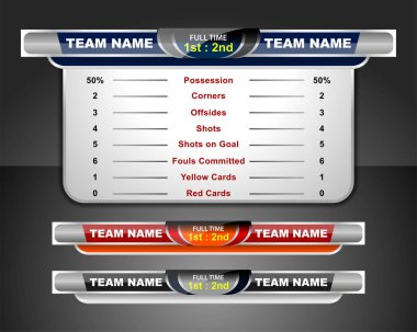 Futbol çetele şablonu