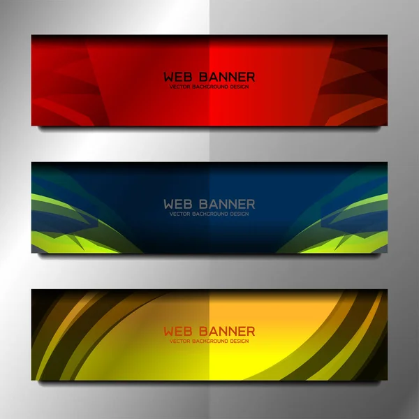 Web banner template — Stock Vector