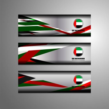 Birleşik Arap Emirlikleri bayrağı renk arka plan