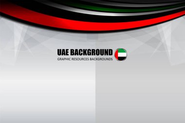 Birleşik Arap Emirlikleri bayrağı renk arka plan