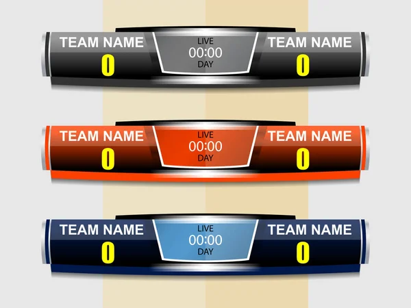 Sport scorebord object — Stockvector