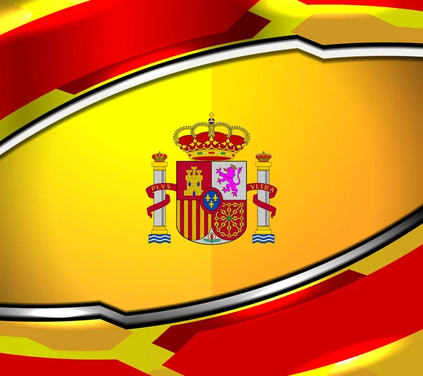 Espanha bandeira cor fundo — Vetor de Stock