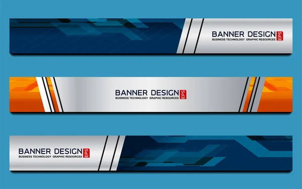 Banner web de negocios — Vector de stock