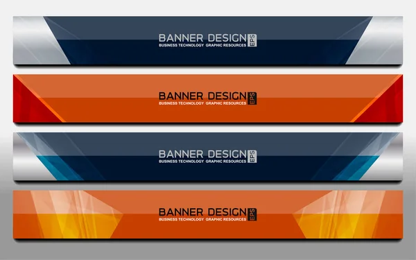 Modelo de banner web — Vetor de Stock