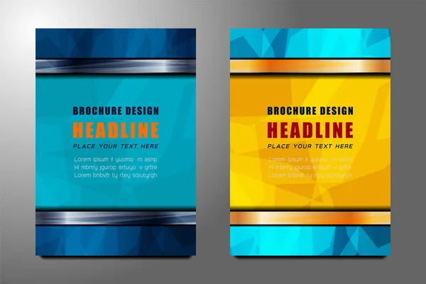 Brochure flyer design template — Stock Vector