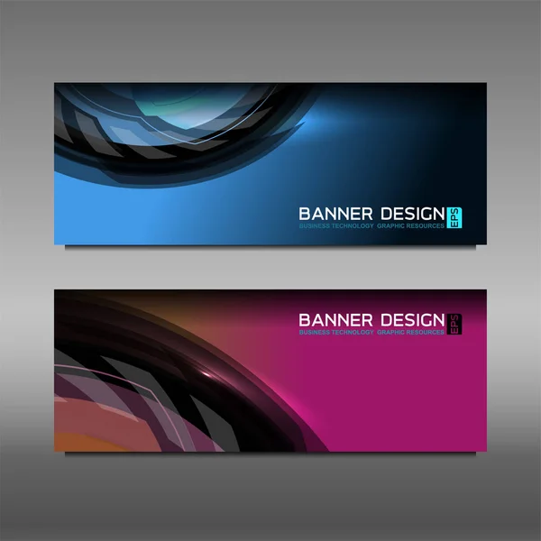 Diseño de Banners Web de Negocios — Vector de stock