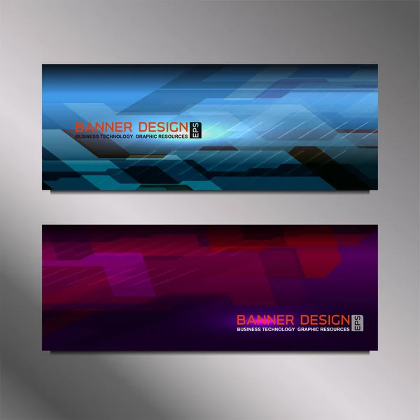 Business Web Banner Design — Stockvektor