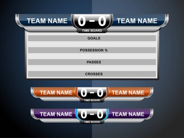 Futbol çetele yayın tasarım