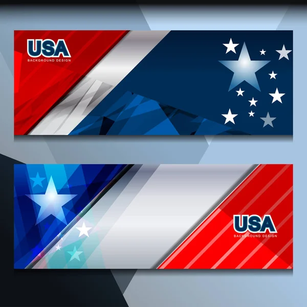 USA amerikai zászló háttér — Stock Vector