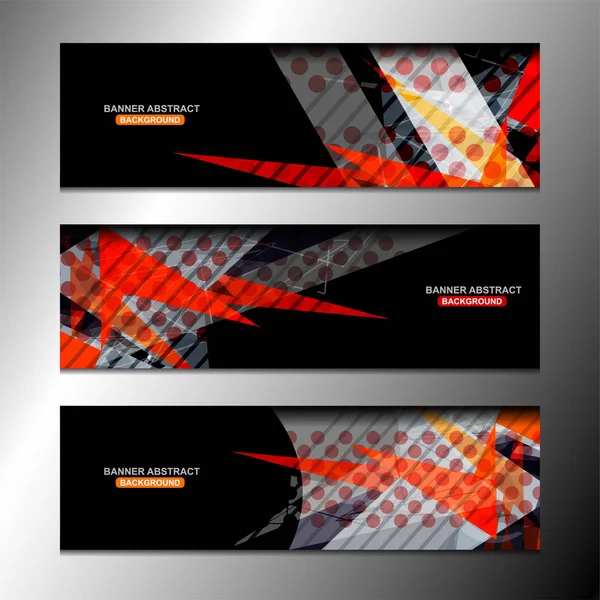 Diseño abstracto de banner — Vector de stock