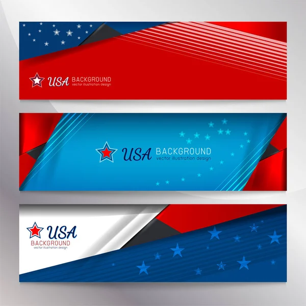 ABD bayrağı bağımsızlık, Gaziler, emek, anma günü ve diğer etkinlikler için arka plan vektör çizim tasarım afiş