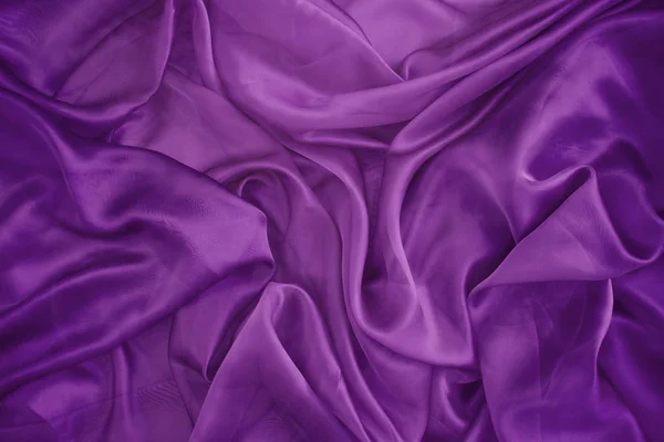 Color Trend 2018 Ultra Violet Texture Silk — Stock Photo, Image