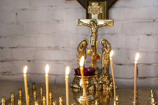 Свечи Последний Момент Церкви — стоковое фото