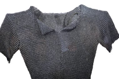 Ortaçağ zırhı, zincir zırhı, izole edilmiş..