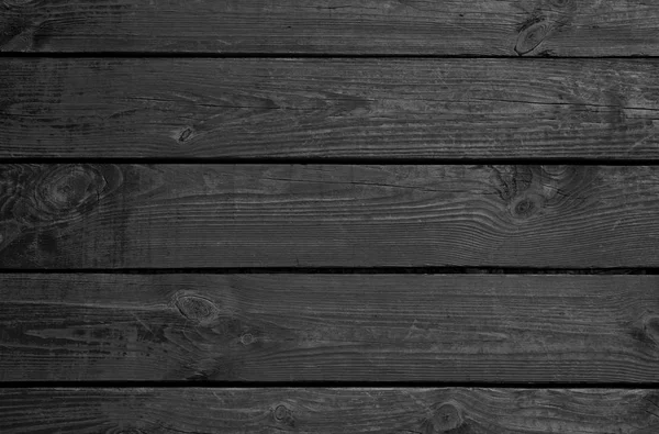 Background Black Wood Boards Horizontally — Stock Photo, Image