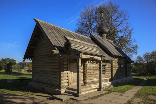 Stary Drewniany Kościół Rosyjski — Zdjęcie stockowe