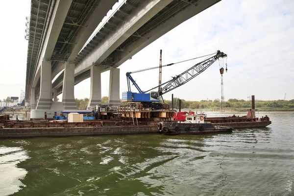 Reparación Soportes Puentes Hormigón Armado Construcción Puentes — Foto de Stock
