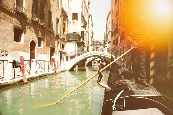 Canal Vintage Venecia Italia — Foto de Stock