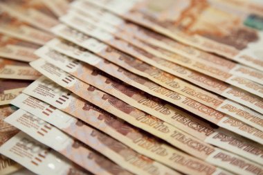 Rus beşlik banknotların arka planı