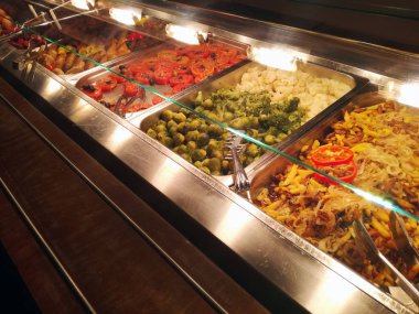 Seçim açık büfe salata,