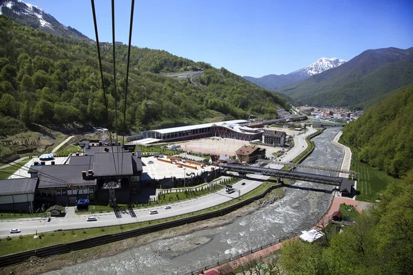 Krasnaya Polyana Sochi Rusia Abril 2017 Parque Nacional Sochi Rusia —  Fotos de Stock