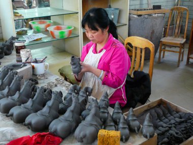 Xi'an, Çin-Mart 26, 2017: Atölye çalışmaları nerede 