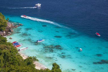 Similan adaları, Tayland. Tropikal manzara.