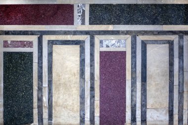 Fayans üzerindeki antik Bizans süslemesinin arkaplanı