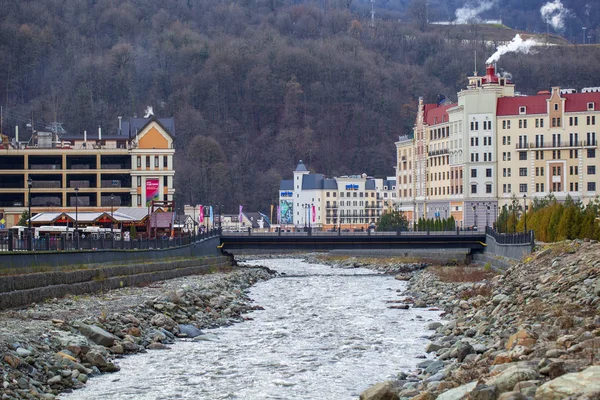 Krasnaya polyana, sochi, russia-2019年11月24日:ソチ・ナショナル — ストック写真