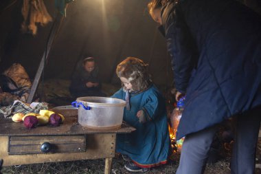 Aşırı kuzey, Yamal, Nenets insanların otlak, dwel