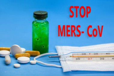 Koronavirüs karantinası kavramı. Mers-Cov (Orta Doğu Solunum Sistemi