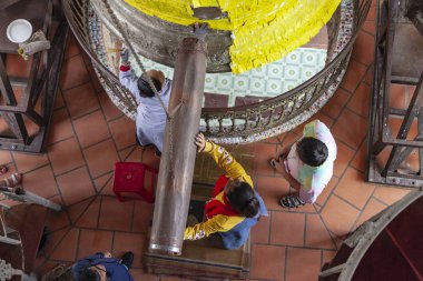 Da Lat, Vietnam 'daki Linh Phuoc Pagoda. Dalat 'ın ünlü simgesi, B.