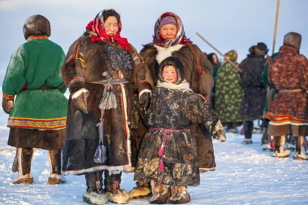 Nadym Ryssland Februari 2020 Yamal Öppen Planlösning Tundra Extreme North — Stockfoto