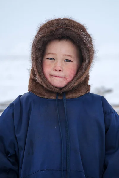 Niños Ropa Nacional Niño Ropa Nenets Malitsa — Foto de Stock