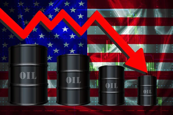 Światowy Kryzys Naftowy 2020 Spadek Cen Baryłkę Ropy Naftowej Pod — Zdjęcie stockowe