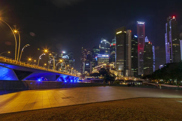 Szingapúr Szingapúr Város 2019 Szeptember Belváros Szingapúr Sentosa Világjárvány Üres — Stock Fotó