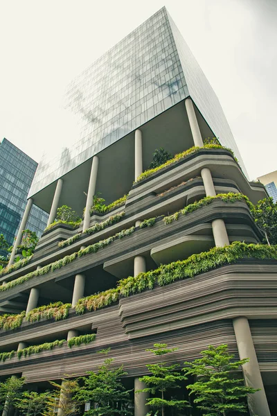 Singapur Ciudad Singapur Septiembre 2014 Centro Singapur Hotel Parkroyal Edificios — Foto de Stock