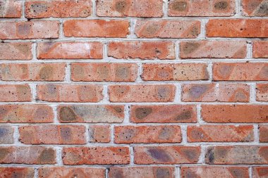 Grafik tasarımı için kırmızı tuğla arkaplan vintage tarzında boyanmadı.