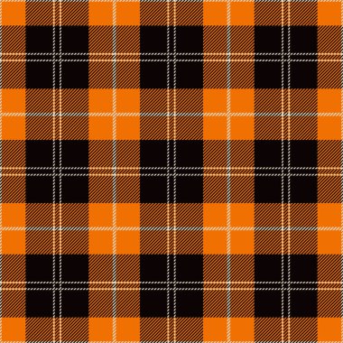 Cadılar Bayramı Tartan Seamless Modeli.