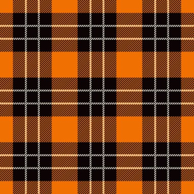 Cadılar Bayramı Tartan Seamless Modeli.