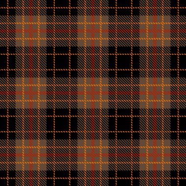 Cadılar Bayramı Tartan Seamless Modeli.