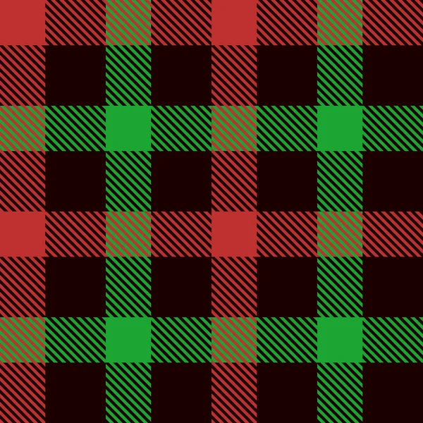 Tartan de Noël Motifs sans couture — Image vectorielle