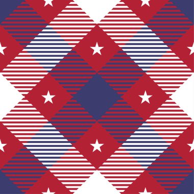 Vatansever Tartan Dikişsiz desen.
